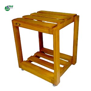 Suporte para Plantas em Madeira com Nivelador de Altura: Versátil e Estável