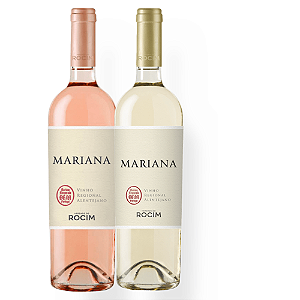 Kit de vinhos Mariana Rosé/Branco 2019/2021  Herdade do Rocim 750ml