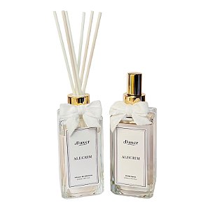 Kit DIFUSOR DE VARETAS e HOME SPRAY ALECRIM -250 ML