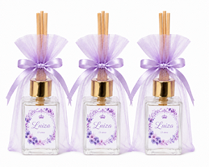 Aromatizador difusor de varetas vidro 30ml - PERSONALIZADO