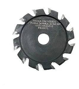 Fresa Para Dobra De Acm 90 Graus Com 12 Dentes