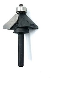 Fresa Chanfrar 45° Com Rolamento -profissional - Haste 6mm