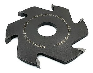 Fresa Reta 8mm Para Tupia De Mesa - 125x8x30z6