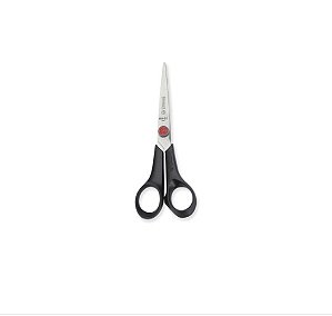 Tesoura Hobby 664N-5.1/2 Ponto Vermelho 5 1/2" Preta Mundial