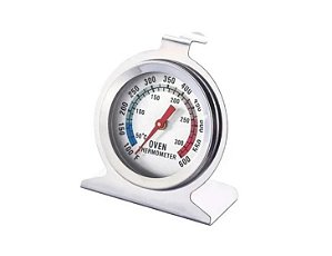 Termômetro de Forno Culinário até 300°C Aço Inox