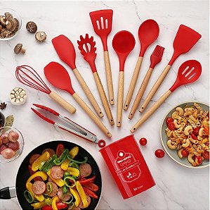 Kit Com 12 Utensílios Cozinha Florida