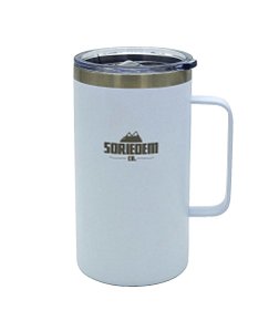 Caneca 710ml Branco Termica C/tampa