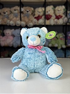 Urso pelúcia azul -30cm