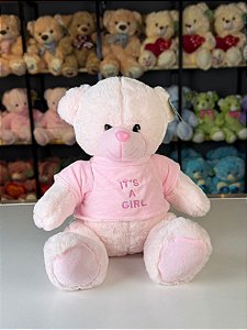 Pelúcia urso I´ts a girl -30cm