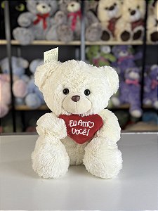 Pelúcia urso angel pequeno 28cm