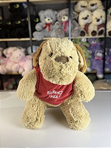 Pelúcia Cachorro médio cores 40cm
