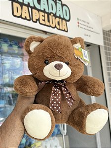 Urso pelúcia marrom FD5089 -30cm