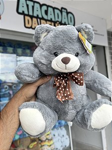 Urso pelúcia cinza escuro FD5089 -30cm