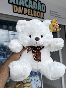Urso pelúcia branco FD5089 -30cm