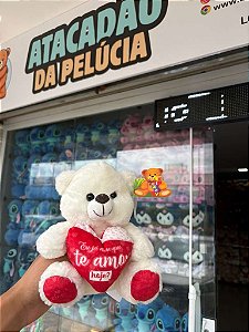 PELUCIA URSO ref. FE7426 branco-20cm und.