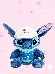 Pelúcia Stitch Roupa e boné Azul 30cm