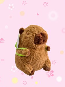 Capivara mochila tartaruga 20cm