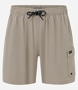 Bermuda em Ripstop com Bolso Lateral Bege