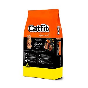 Ração Catfit Gourmet Blend de Carnes para Gatos Adultos 10 KG