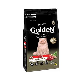 Ração Golden para Gatos Adultos Sabor Carne 3 kg