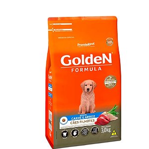 Ração Golden Fórmula para Cães Filhotes Sabor Carne e Arroz 3 kg