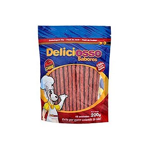Osso Deliciosso Palito Fino Sabor Carne para Cães - 200g