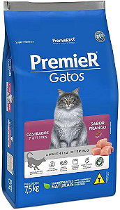 Racao Premier Amb. Int. Gato Ad Castrado 7.5 Kg