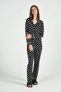 PIJAMA MANGA LONGA COM ABERTURA
