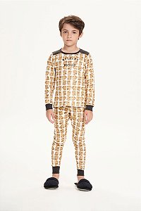 Pijama Waffle Unissex Infantil
