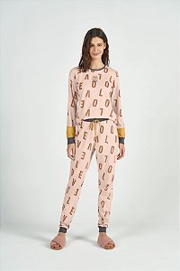 PIJAMA MANGA LONGA LOVE