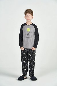 PIJAMA MANGA LONGA INFANTIL SPACE