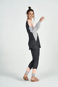 Conjunto Manga Longa Com Legging