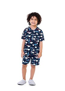 Pijama Manga Curta