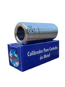 Calibrador de Cartuchos de Metal CALIBRE 24 em Aço Inox