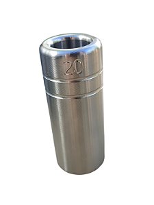 Calibrador de Cartuchos de Metal CALIBRE 20 em Aço Inox