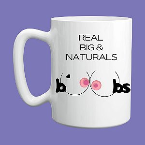 CANECA REAL BIG & NATURAL BOOBS