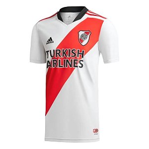Camisa de Time River Plate Branca e Vermelha