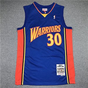 Camiseta Regata NBA Golden State Warriors Retrô Azul #30 Curry