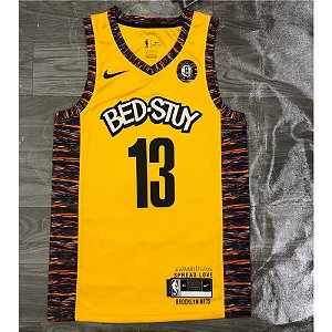 Camisa NBA Brooklyn Nets Camuflagem Amarela #13 James Harden