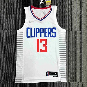 Camisa de Basquete do Clippers NBA 75th Anniversary White #13 George
