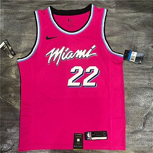 Camisa da NBA do Miami Heat Temporada 2020 Rosa #22 Butler