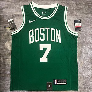 Camisa de Basquete da NBA do Boston Celtics Verde #7 Brown