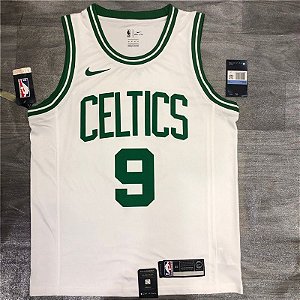 Camisa de Basquete da NBA do Boston Celtics Branca #9 Rondo
