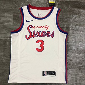 Camisa de Basquete da NBA do Phaladelphia 76ers Retrô #3 Iverson
