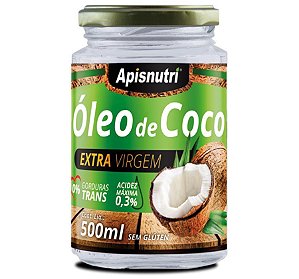 Óleo de Coco Extra Virgem 500ml Apisnutri - SV