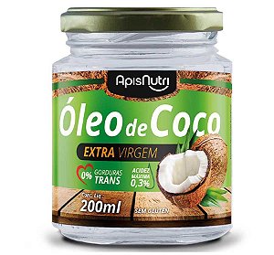 Óleo de Coco Extra Virgem 200ml Apisnutri - SV