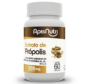 Extrato de Própolis 500mg 60 cápsulas Apisnutri - SV