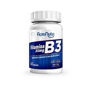 Suplemento de Vitamina B3 280mg 60 Cáps Apisnutri - SV