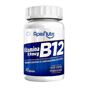 Suplemento de Vitamina B12 9,9mcg 60 Cáps Apisnutri - SV