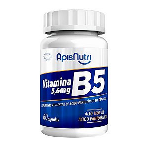 Suplemento de Vitamina B5 5,6mg 60 Cáps Apisnutri - SV